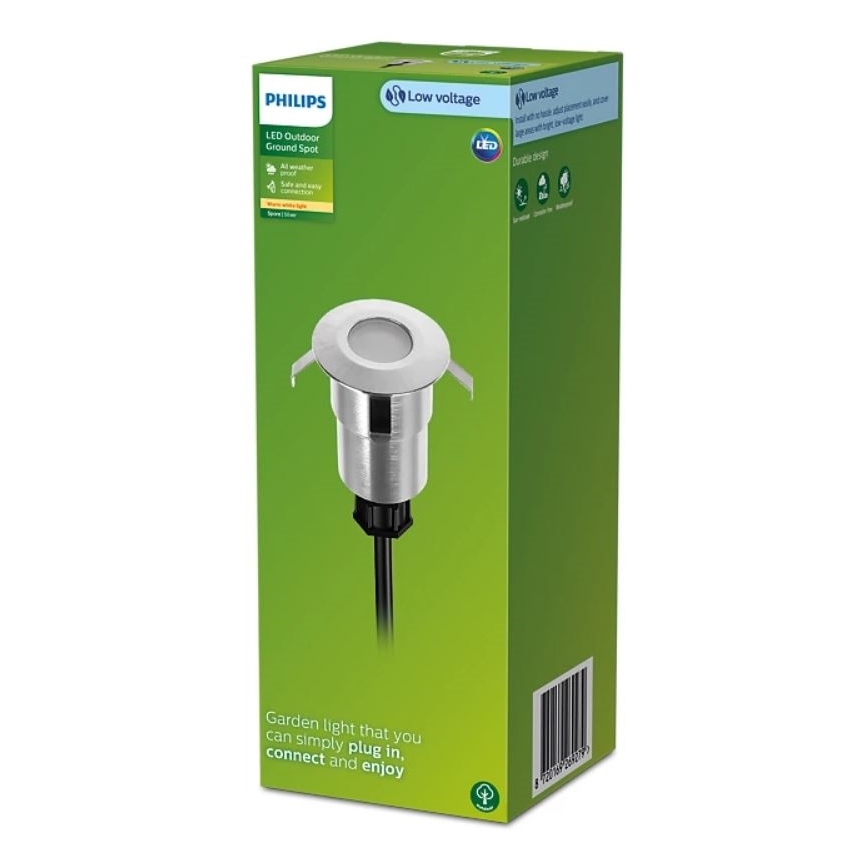 Philips - Εντοιχιζόμενο εξωτερικό φωτιστικό LED SPORE LED/1W/24V IP67