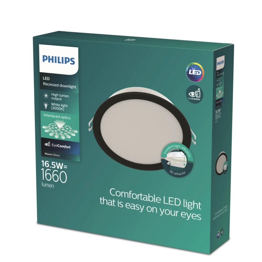 Philips - Εντοιχισμένο φωτιστικό LED MESON LED/16,5W/230V 3000K
