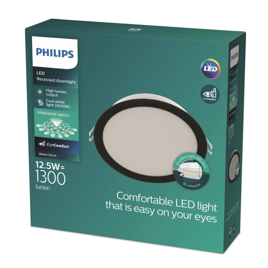 Philips - Εντοιχισμένο φωτιστικό οροφής LED MESON LED/12,5W/230V 4000K