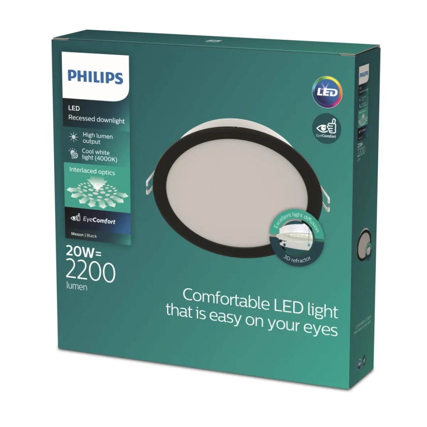 Philips - Εντοιχισμένο φωτιστικό οροφής MESON LED/20W/230V 4000K
