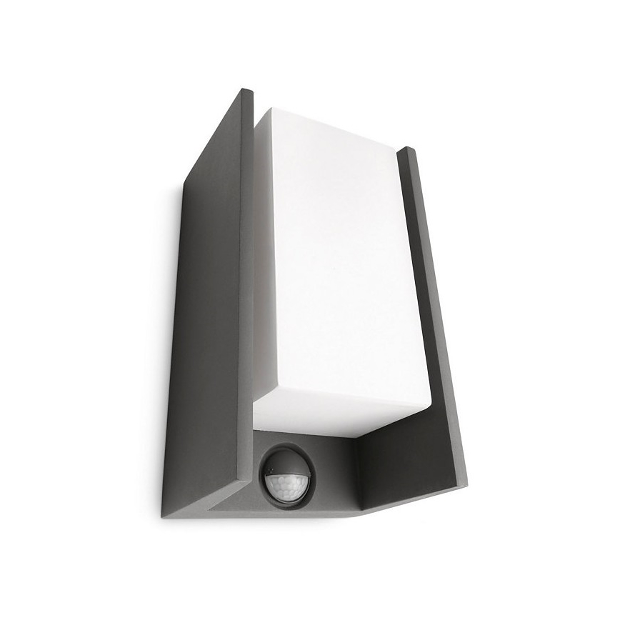 Philips - Εξωτερικό φωτιστικό τοίχου με αισθητήρα BRIDGE 1xE27/15W/230V IP44