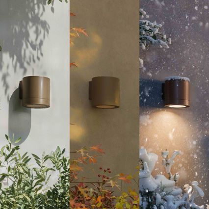 Philips - Εξωτερικό επιτοίχιο φωτιστικό FYLX 1xGU10/5W/230V καφέ IP44