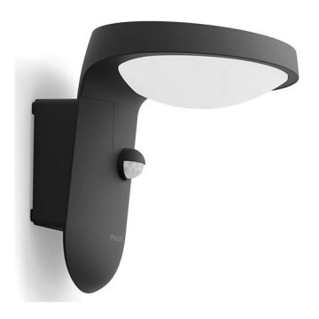 Philips - Εξωτερικό επιτοίχιο φωτιστικό LED με αισθητήρα LED/9W/230V 4000K IP44