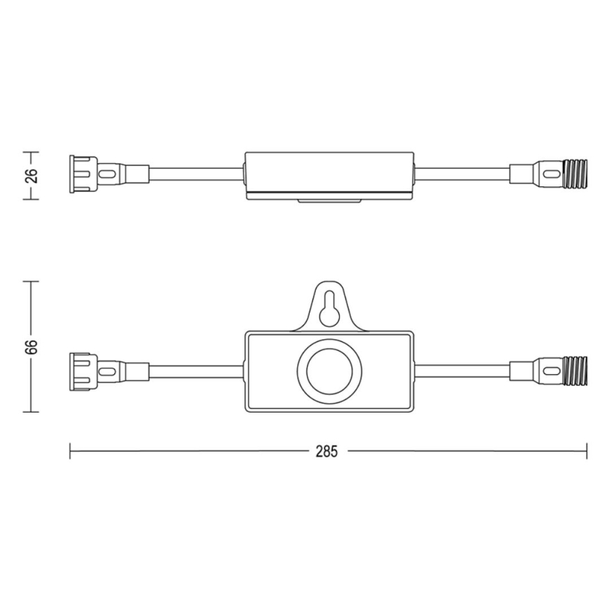 Philips - Εξωτερικός αισθητήρας σούρουπου με χρονοδιακόπτη GARDENLINK 24V IP67