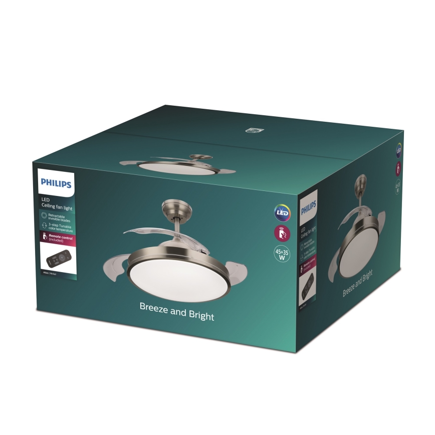 Philips - Ανεμιστήρας οροφής LED LED/35W/230V 5500/4000/3000K + τηλεχειριστήριο