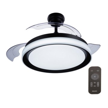 Philips - Ανεμιστήρας οροφής LED LED/35W/230V 5500/4000/3000K μαύρο + τηλεχειριστήριο