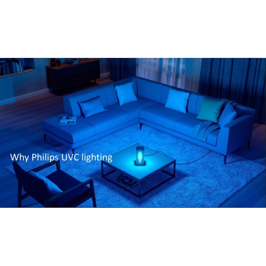 Philips - Απολλυμαντική μικροβιοκτόνος λάμπα με αισθητήρα UV-C/24W/230V