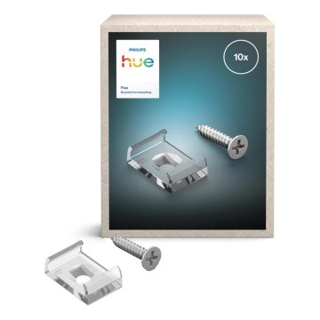Philips - Βάση στερέωσης για LED ταινία FLUX, σετ 10 τεμαχίων