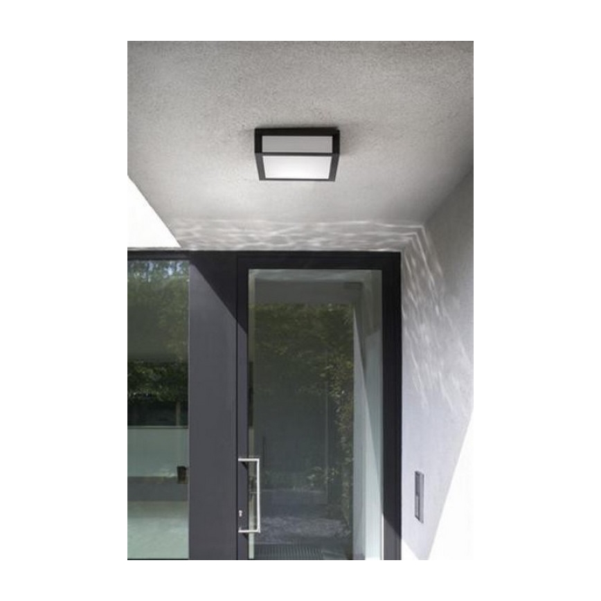 Philips - Εξωτερικό φωτιστικό οροφής SKIES 2xE27/14W/230V IP44 ανθρακί