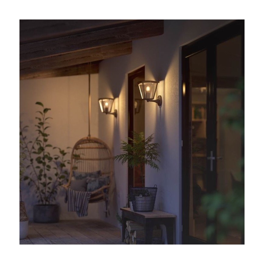 Philips - Dimmable εξωτερικό φωτιστικό τοίχου Hue INARA 1xE27/7W/230V Wi-Fi IP44