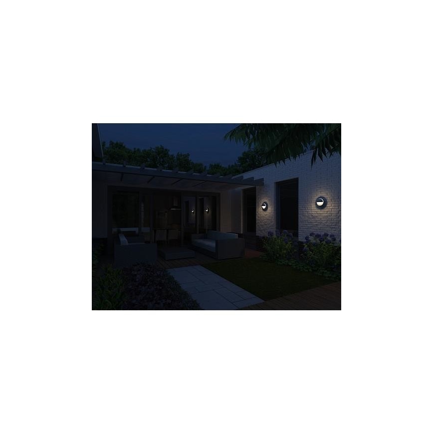 Philips - Εξωτερικό φωτιστικό τοίχου JUNE 1xE27/12W/230V IP44