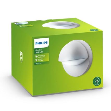 Philips - Εξωτερικό φωτιστικό τοίχου JUNE 1xE27/12W/230V IP44