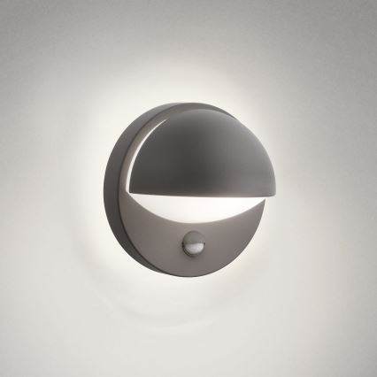 Philips - Εξωτερικό επιτοίχιο φωτιστικό με αισθητήρα JUNE 1xE27/12W/230V IP44