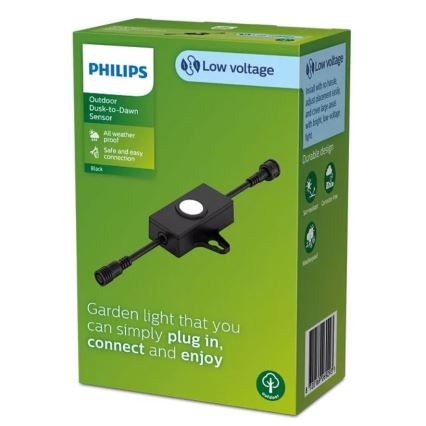 Philips - Εξωτερικός αισθητήρας σούρουπου με χρονοδιακόπτη GARDENLINK 24V IP67