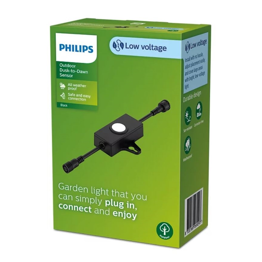 Philips - Εξωτερικός αισθητήρας σούρουπου με χρονοδιακόπτη GARDENLINK 24V IP67