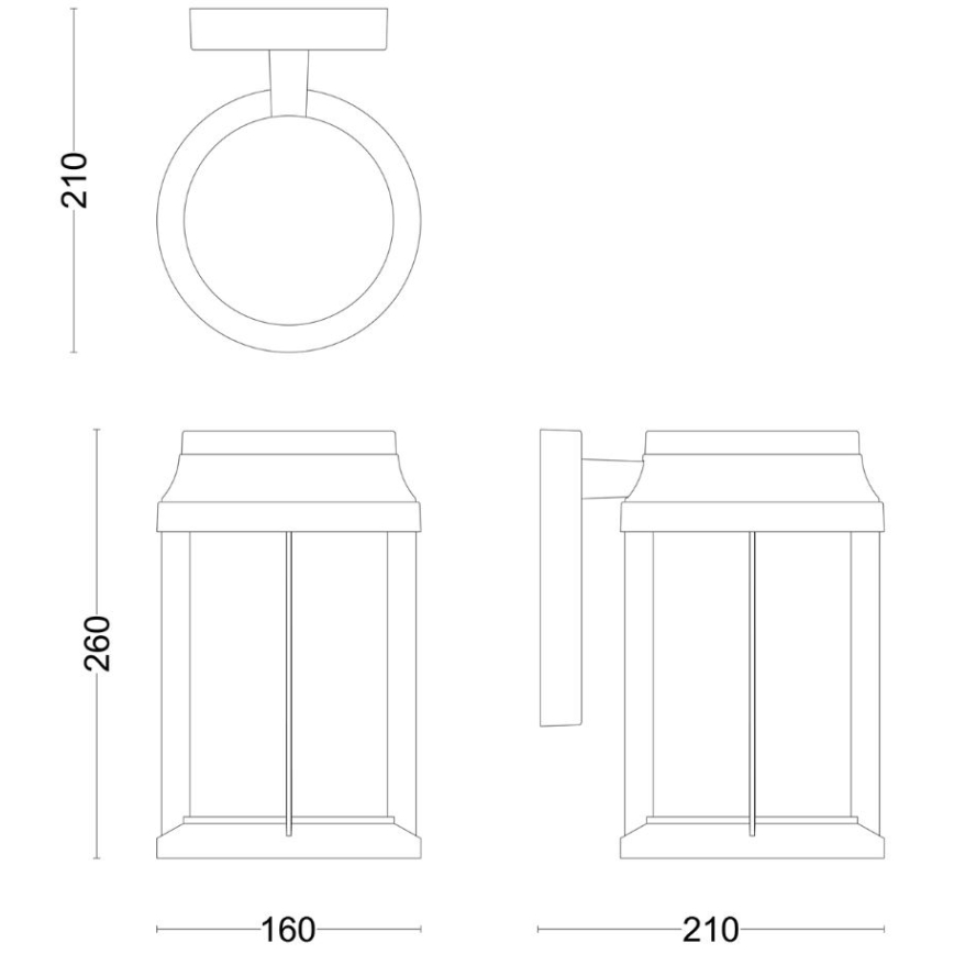 Philips - Επιτοίχιο φωτιστικό εξωτερικού χώρου BELLINI 1xE27/25W/230V IP44