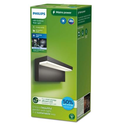 Philips - Επιτοίχιο φωτιστικό εξωτερικού χώρου LED BUSTAN LED/3,8W/230V 4000K IP44