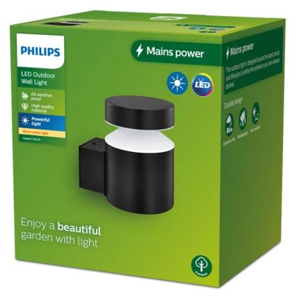 Philips - Επιτοίχιο φωτιστικό εξωτερικού χώρου LED LAVEN LED/6W/230V 2700K IP44