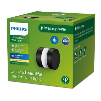 Philips - Επιτοίχιο φωτιστικό εξωτερικού χώρου LED LAVEN LED/6W/230V 2700K IP44