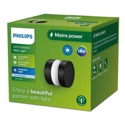 Philips - Επιτοίχιο φωτιστικό εξωτερικού χώρου LED LAVEN LED/6W/230V 4000K IP44