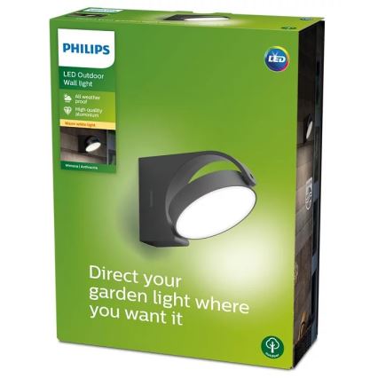 Philips - Επιτοίχιο φωτιστικό εξωτερικού χώρου LED LED/7W/230V 2700K IP44