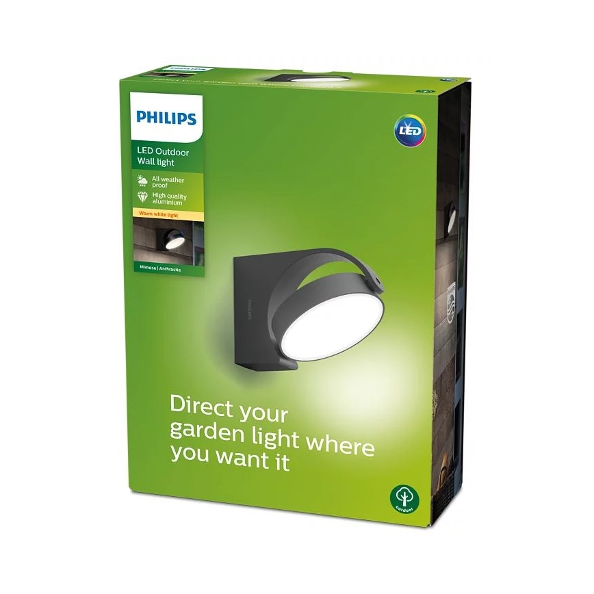 Philips - Επιτοίχιο φωτιστικό εξωτερικού χώρου LED LED/7W/230V 2700K IP44