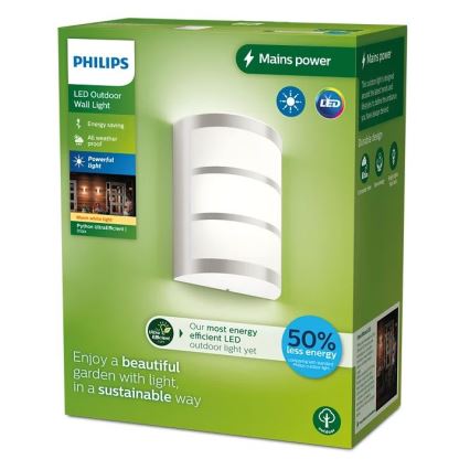 Philips - Επιτοίχιο φωτιστικό εξωτερικού χώρου LED PYTHON LED/3,8W/230V IP44