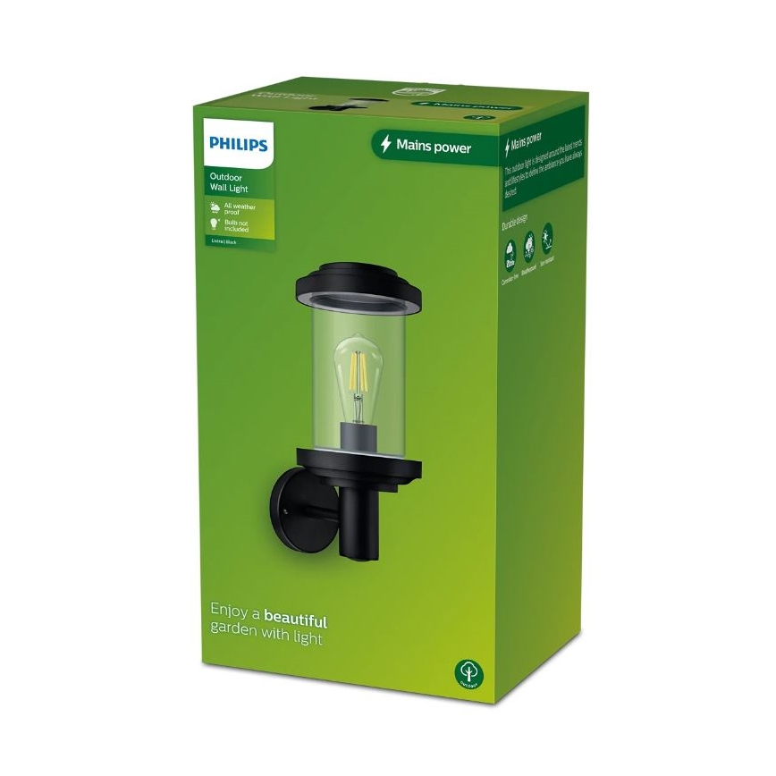 Philips - Επιτοίχιο φωτιστικό εξωτερικού χώρου LISTRA 1xE27/25W/230V IP44