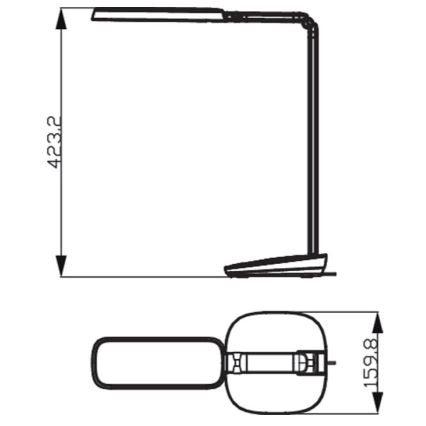 Philips - Επιτραπέζια λάμπα αφής dimming LED LED/14W/230V