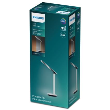 Philips - Επιτραπέζια λάμπα αφής dimming LED ROCK LED/5W/5V 1800 mAh