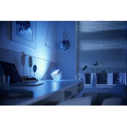 Philips - Επιτραπέζιο φωτιστικό LED RGB Dimmable Hue IRIS LED/8,2W/230V 2000-6500K ασημί