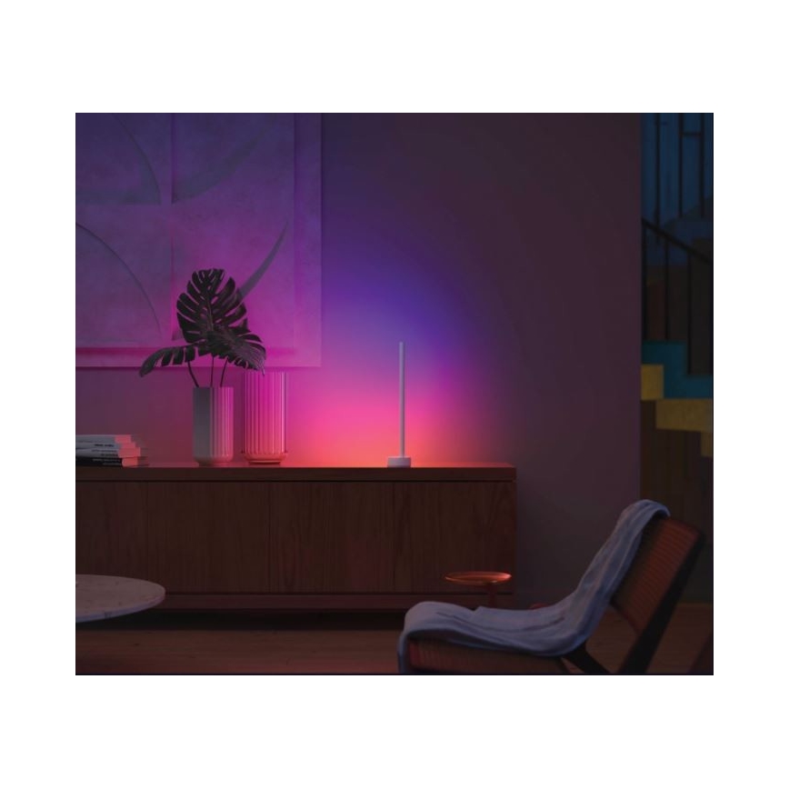 Philips - Επιτραπέζιο φωτιστικό LED RGB Dimmable Hue SIGNE LED/12W/230V 2000-6500K λευκό