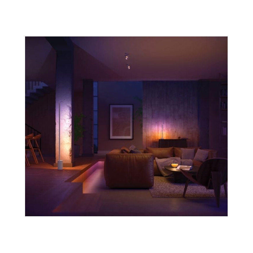 Philips - Επιτραπέζιο φωτιστικό LED RGB Dimmable Hue SIGNE LED/12W/230V 2000-6500K λευκό