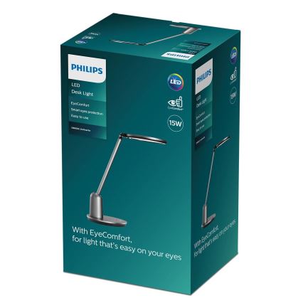 Philips - Επιτραπέζια λάμπα αφής dimming LED EINSTEIN SCENE SWITCH LED/15W/230V 2800/4000/5100K CRI94