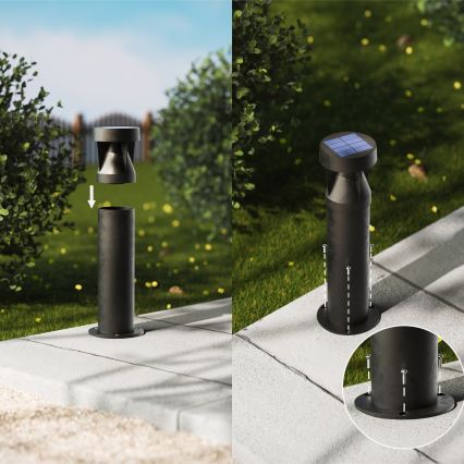 Philips - Ηλιακή λάμπα LED AVERY LED/1,8W/3,7V 2700K IP44