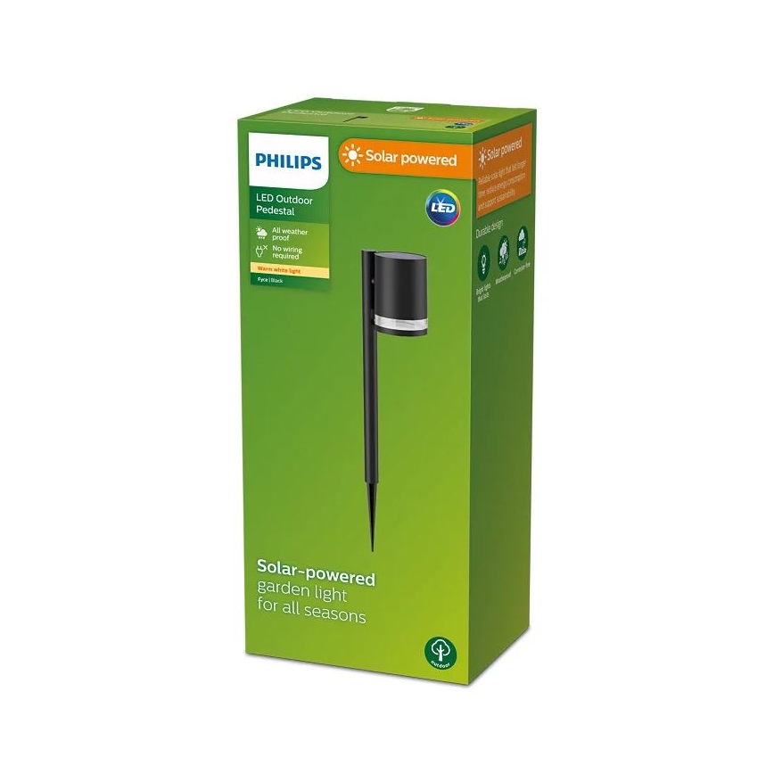 Philips - Ηλιακή λάμπα LED FYCE LED/1,5W/3,7V IP44