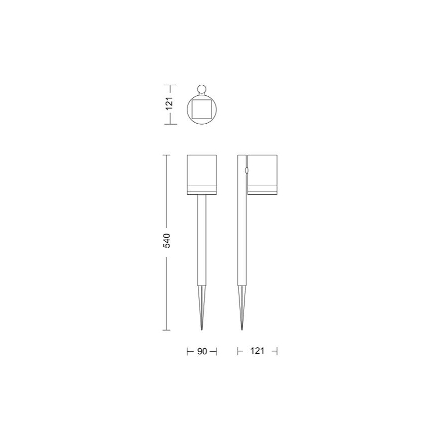 Philips - Ηλιακή λάμπα LED FYCE LED/1,5W/3,7V IP44