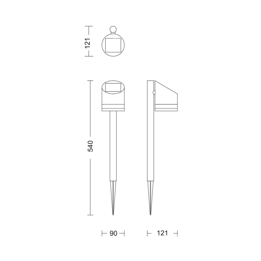 Philips - Ηλιακή λάμπα LED FYCE LED/1,5W/3,7VIP44