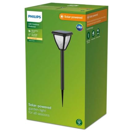 Philips - Ηλιακή λάμπα LED VAPORA LED/1,5W/3,7V 1500 mAh IP44