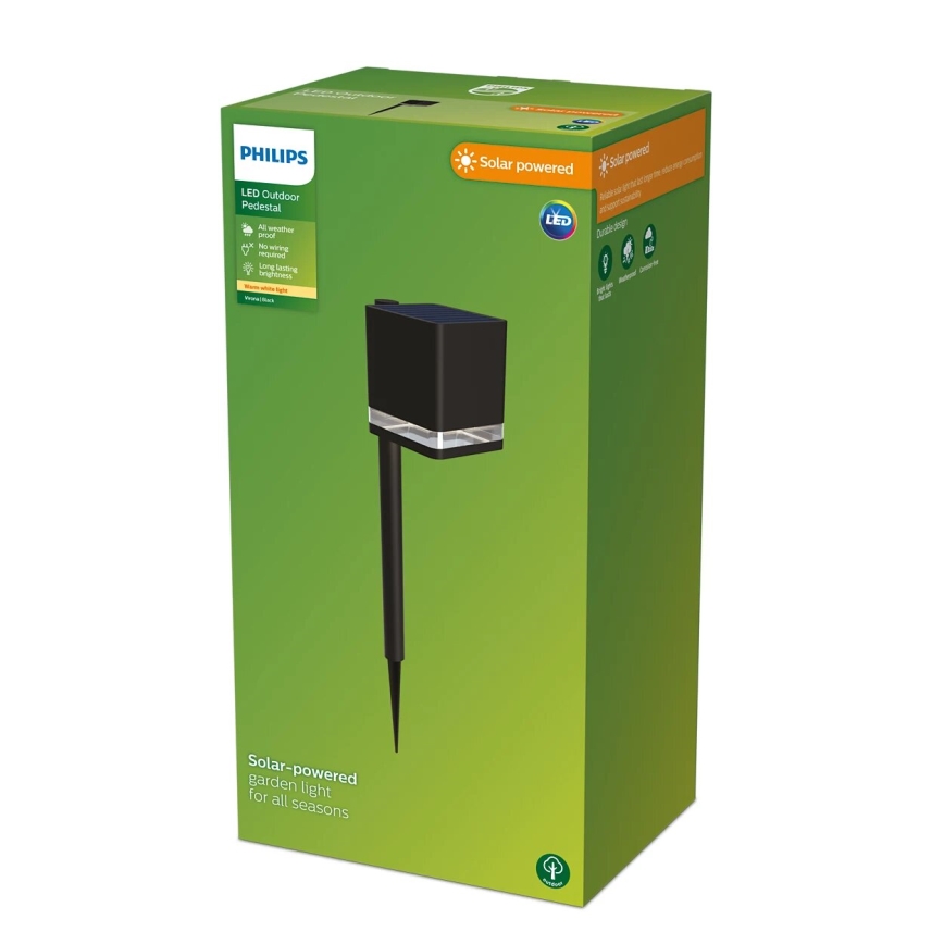 Philips - Ηλιακή λάμπα LED VIRONA LED/1,8W/3,7V 2700K IP44