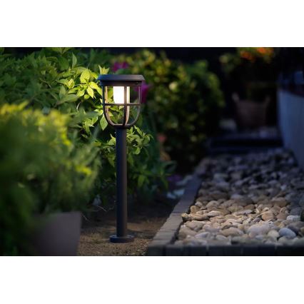 Philips - Ηλιακή λάμπα LED με αισθητήρα RADII LED/1,3W/3,7V 2000 mAh 3000K IP44