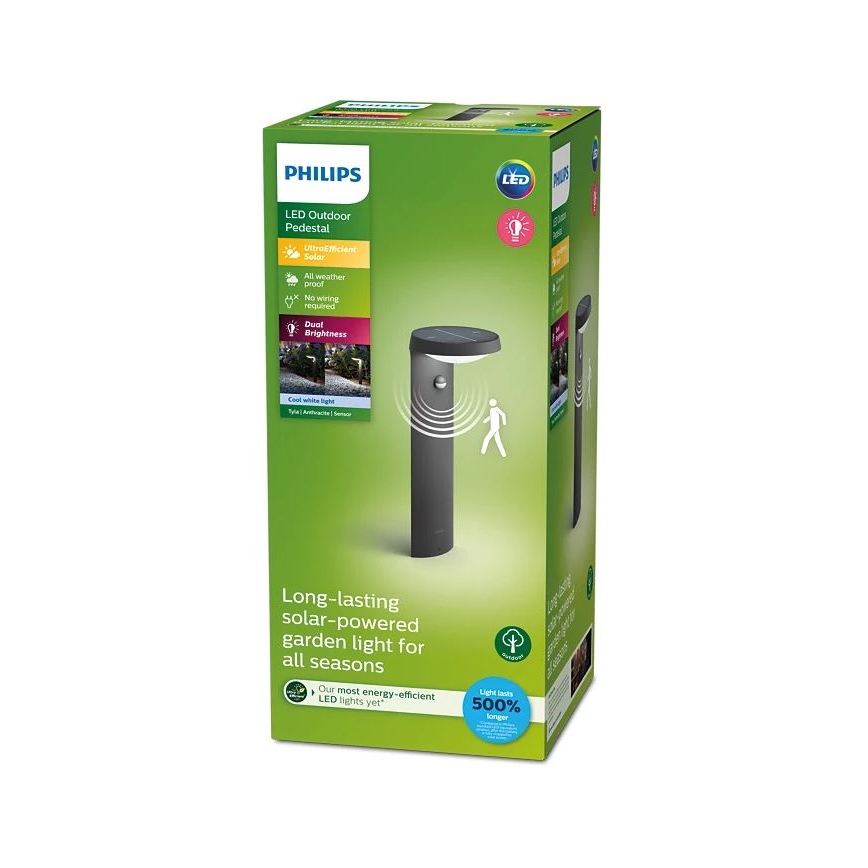 Philips - Ηλιακή λάμπα LED με αισθητήρα LED/1,2W/4V 1800 mAh 4000K IP44