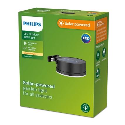 Philips - Ηλιακό φωτιστικό τοίχου LED VYNCE LED/1,5W/3,7V IP44