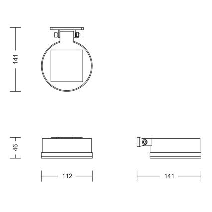 Philips - Ηλιακό φωτιστικό τοίχου LED VYNCE LED/1,5W/3,7V IP44