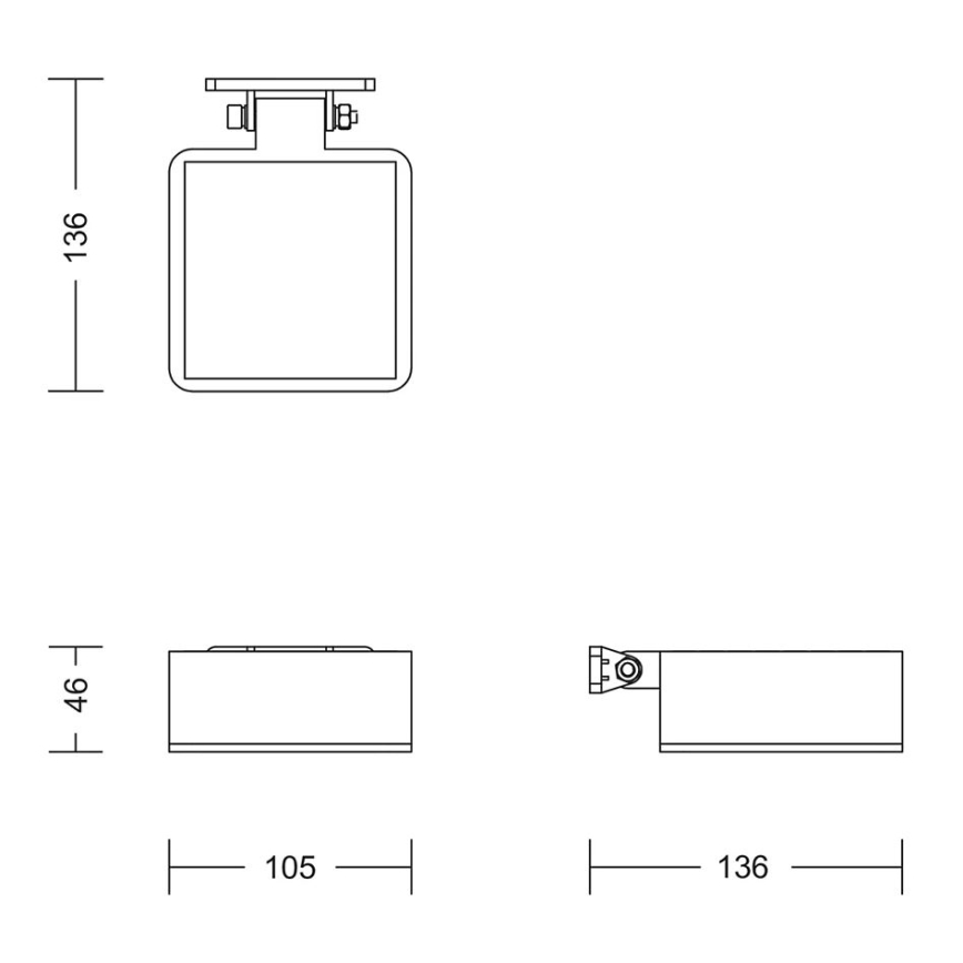 Philips - Ηλιακό φωτιστικό τοίχου LED VYNCE LED/1,5W/3,7V IP44