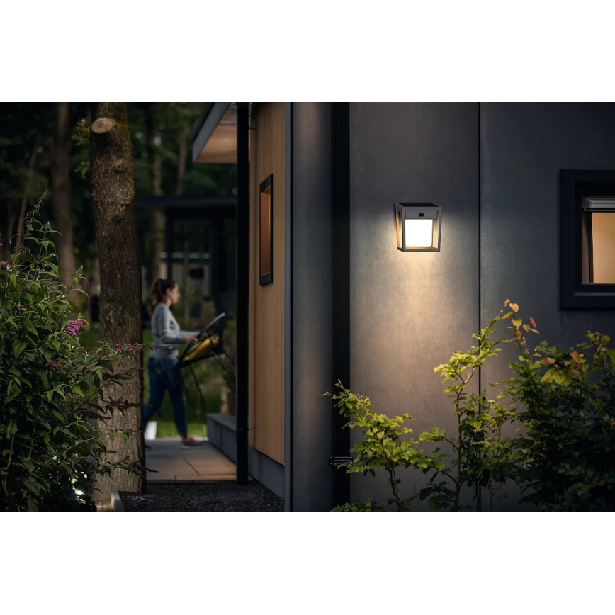 Philips - Ηλιακό φωτιστικό τοίχου LED με αισθητήρα BLAISE LED/1,5W/3,7V 3000K IP44