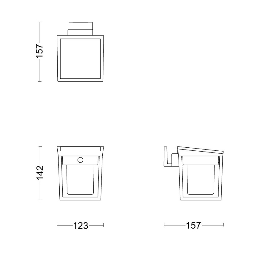 Philips - Ηλιακό φωτιστικό τοίχου LED με αισθητήρα BLAISE LED/1,5W/3,7V 3000K IP44