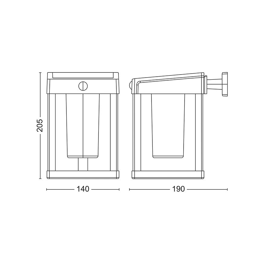Philips - Ηλιακό φωτιστικό τοίχου LED με αισθητήρα CAMILL LED/1,4W/3,7V IP44