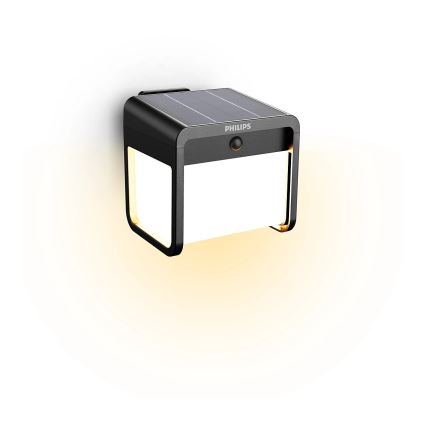 Philips - Ηλιακό φωτιστικό τοίχου LED με αισθητήρα EZRA LED/1,8W/3,7V 3000K IP44