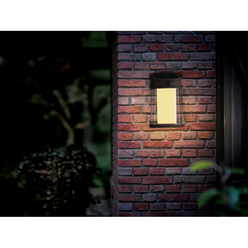 Philips - Ηλιακό φωτιστικό τοίχου LED με αισθητήρα JUDA LED/3,2W/3,7V 2700K IP44